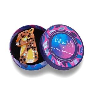 The Choosy Cheetah Pete Cromer Erstwilder Brooch Pin